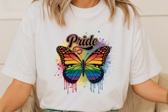 Celebrate Pride with a Vibrant Digital Butterfly Design