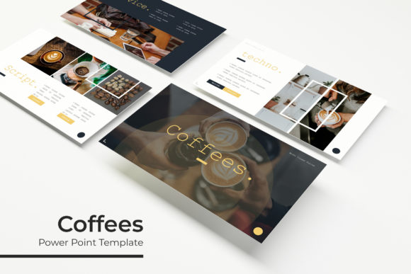 Coffees Power Point Template: A Modern Design Asset
