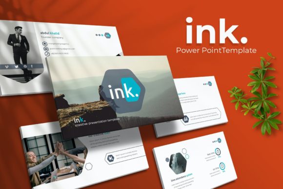 Ink. Power Point Template: Creative Design Features