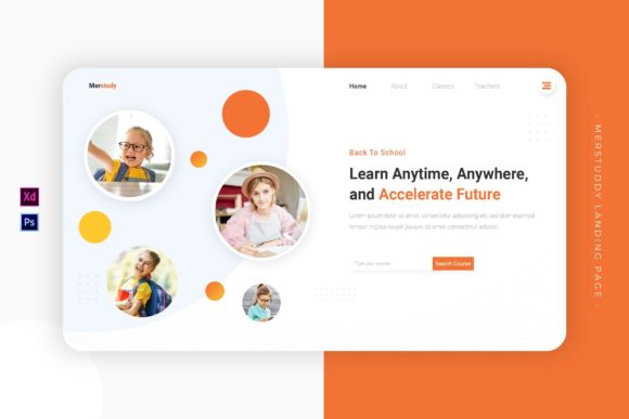 Merstuddy Landing Page: A Clean, Modern Template for Showcasing Your Work