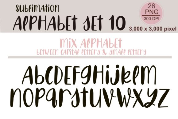 Sublimation Alphabet Set 10: A Creative Toolkit for Makers