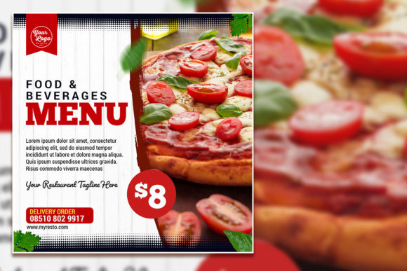 Vintage Food Menu Social Media Post